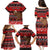 Personalised New Zealand Christmas Family Matching Puletasi Dress and Hawaiian Shirt Aotearoa Kiwi Meri Kirihimete Red Version - Wonder Print Shop