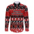 Personalised New Zealand Christmas Family Matching Puletasi Dress and Hawaiian Shirt Aotearoa Kiwi Meri Kirihimete Red Version - Wonder Print Shop