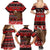 Personalised New Zealand Christmas Family Matching Summer Maxi Dress and Hawaiian Shirt Aotearoa Kiwi Meri Kirihimete Red Version - Wonder Print Shop