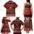 Personalised New Zealand Christmas Family Matching Tank Maxi Dress and Hawaiian Shirt Aotearoa Kiwi Meri Kirihimete Red Version - Wonder Print Shop