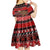 Personalised New Zealand Christmas Kid Short Sleeve Dress Aotearoa Kiwi Meri Kirihimete Red Version - Wonder Print Shop