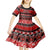 Personalised New Zealand Christmas Kid Short Sleeve Dress Aotearoa Kiwi Meri Kirihimete Red Version - Wonder Print Shop