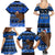Personalised New Zealand Christmas Family Matching Summer Maxi Dress and Hawaiian Shirt Aotearoa Kiwi Meri Kirihimete Blue Version - Wonder Print Shop