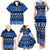 Personalised New Zealand Christmas Family Matching Tank Maxi Dress and Hawaiian Shirt Aotearoa Kiwi Meri Kirihimete Blue Version - Wonder Print Shop