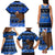 Personalised New Zealand Christmas Family Matching Tank Maxi Dress and Hawaiian Shirt Aotearoa Kiwi Meri Kirihimete Blue Version - Wonder Print Shop