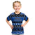 Personalised New Zealand Christmas Kid T Shirt Aotearoa Kiwi Meri Kirihimete Blue Version - Wonder Print Shop