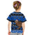 Personalised New Zealand Christmas Kid T Shirt Aotearoa Kiwi Meri Kirihimete Blue Version - Wonder Print Shop