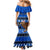 Personalised New Zealand Christmas Mermaid Dress Aotearoa Kiwi Meri Kirihimete Blue Version - Wonder Print Shop