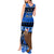 Personalised New Zealand Christmas Tank Maxi Dress Aotearoa Kiwi Meri Kirihimete Blue Version - Wonder Print Shop