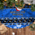 New Zealand Christmas Tree Skirt Aotearoa Kiwi Meri Kirihimete Blue Version - Wonder Print Shop