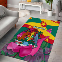 Grenada Independence Day Area Rug Gwenad Bougainvillea Flowers - Wonder Print Shop