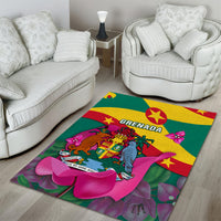 Grenada Independence Day Area Rug Gwenad Bougainvillea Flowers - Wonder Print Shop