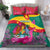 Grenada Independence Day Bedding Set Gwenad Bougainvillea Flowers - Wonder Print Shop