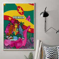 Grenada Independence Day Canvas Wall Art Gwenad Bougainvillea Flowers - Wonder Print Shop