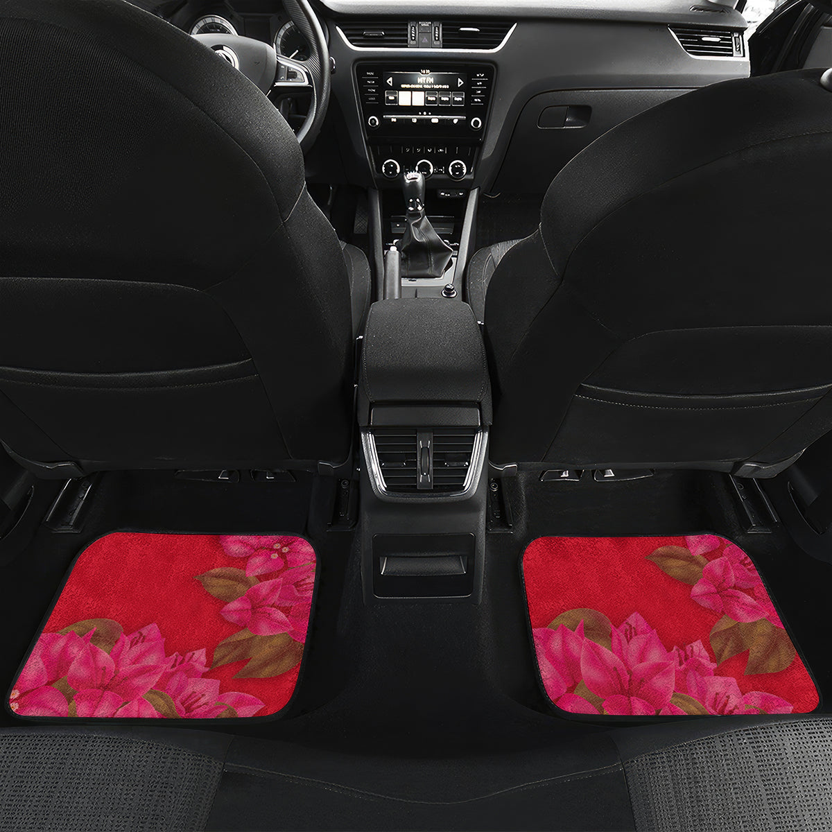 Grenada Independence Day Car Mats Gwenad Bougainvillea Flowers - Wonder Print Shop