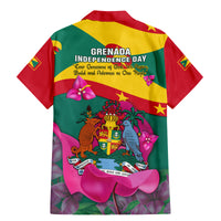 Grenada Independence Day Family Matching Mermaid Dress and Hawaiian Shirt Gwenad Bougainvillea Flowers - Wonder Print Shop