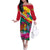 Grenada Independence Day Family Matching Off Shoulder Long Sleeve Dress and Hawaiian Shirt Gwenad Bougainvillea Flowers - Wonder Print Shop
