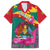 Grenada Independence Day Family Matching Off Shoulder Short Dress and Hawaiian Shirt Gwenad Bougainvillea Flowers - Wonder Print Shop