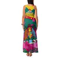 Grenada Independence Day Family Matching Tank Maxi Dress and Hawaiian Shirt Gwenad Bougainvillea Flowers - Wonder Print Shop