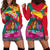 Grenada Independence Day Hoodie Dress Gwenad Bougainvillea Flowers - Wonder Print Shop