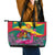 Grenada Independence Day Leather Tote Bag Gwenad Bougainvillea Flowers - Wonder Print Shop