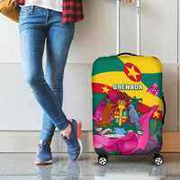 Grenada Independence Day Luggage Cover Gwenad Bougainvillea Flowers - Wonder Print Shop