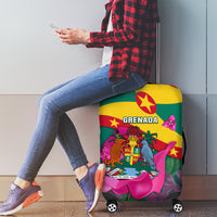 Grenada Independence Day Luggage Cover Gwenad Bougainvillea Flowers - Wonder Print Shop