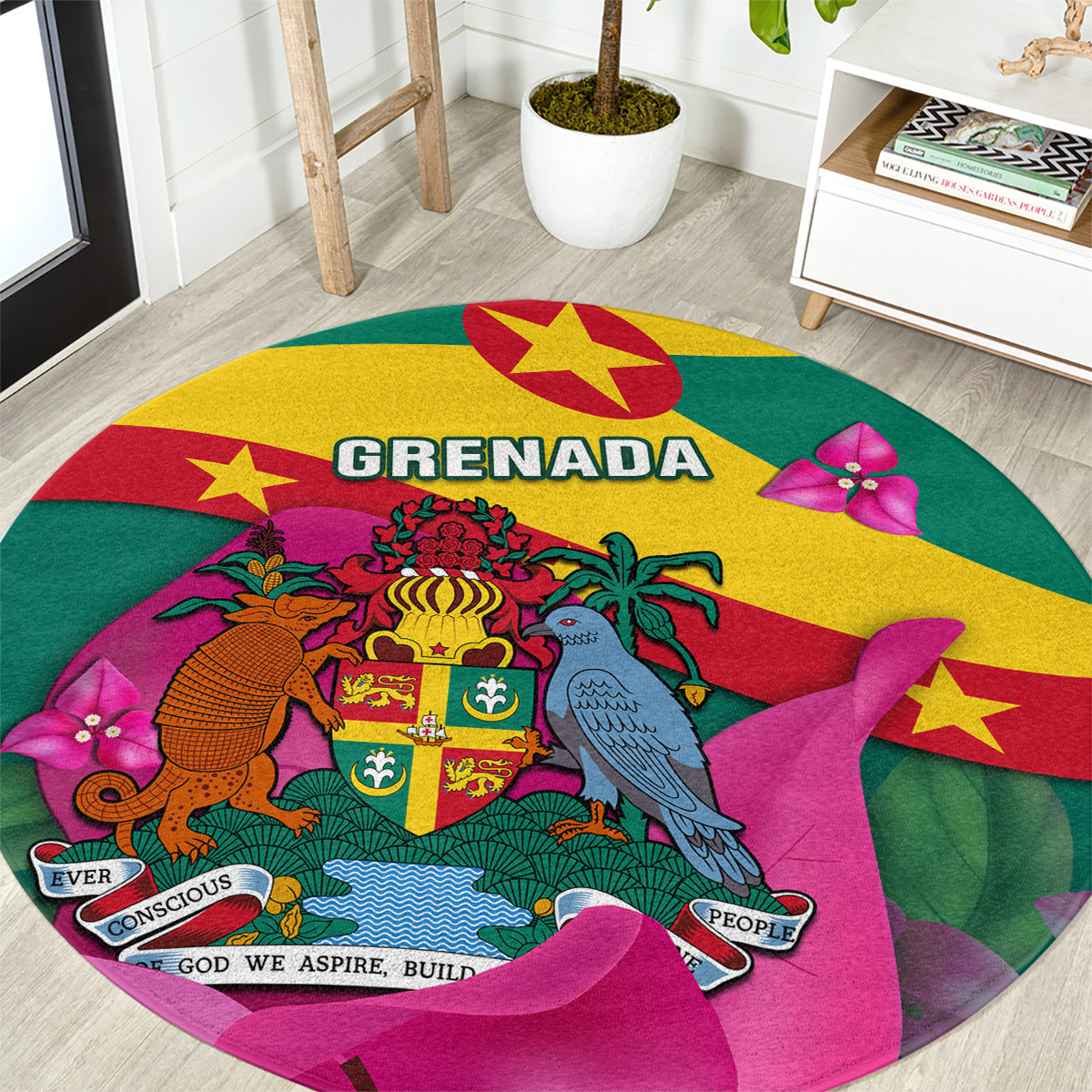 grenada-independence-day-round-carpet-gwenad-bougainvillea-flowers