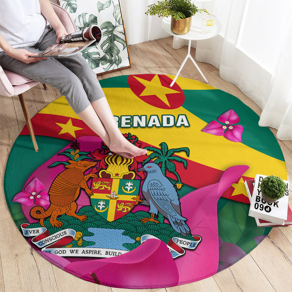 grenada-independence-day-round-carpet-gwenad-bougainvillea-flowers