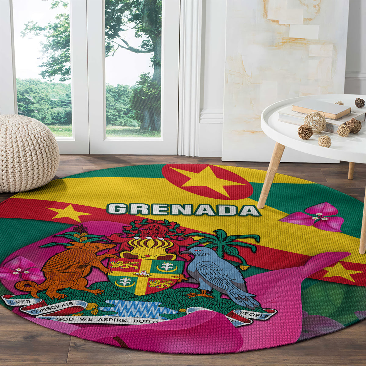 grenada-independence-day-round-carpet-gwenad-bougainvillea-flowers