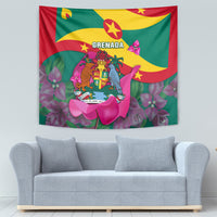 Grenada Independence Day Tapestry Gwenad Bougainvillea Flowers - Wonder Print Shop