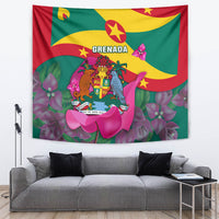 Grenada Independence Day Tapestry Gwenad Bougainvillea Flowers - Wonder Print Shop