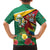 Guyana Republic Day Family Matching Off The Shoulder Long Sleeve Dress and Hawaiian Shirt Scarlet Macaw With Map Tropical Style