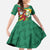 Guyana Republic Day Family Matching Puletasi and Hawaiian Shirt Scarlet Macaw With Map Tropical Style