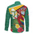 Guyana Republic Day Family Matching Tank Maxi Dress and Hawaiian Shirt Scarlet Macaw With Map Tropical Style