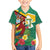 Guyana Republic Day Family Matching Tank Maxi Dress and Hawaiian Shirt Scarlet Macaw With Map Tropical Style