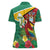 Guyana Republic Day Women Polo Shirt Scarlet Macaw With Map Tropical Style - Wonder Print Shop