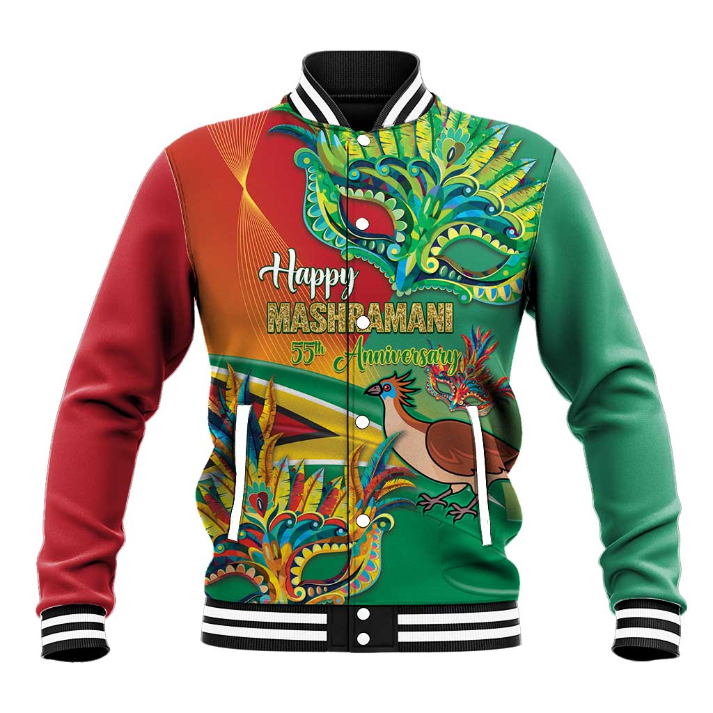 Guyana Republic Day Baseball Jacket Happy Mashramani 55th Anniversary