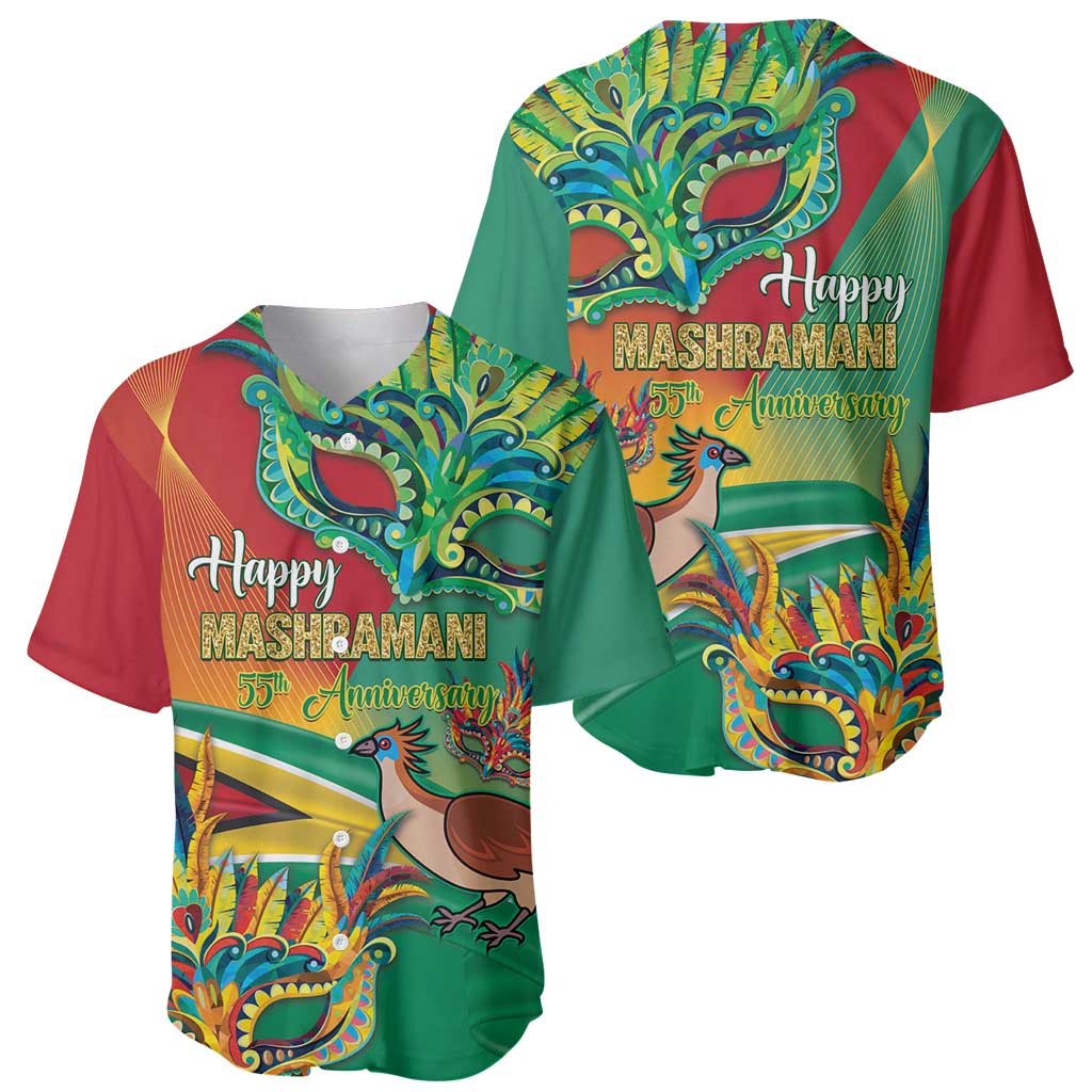 Guyana Republic Day Baseball Jersey Happy Mashramani 55th Anniversary
