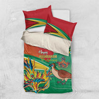 Guyana Republic Day Bedding Set Happy Mashramani 55th Anniversary