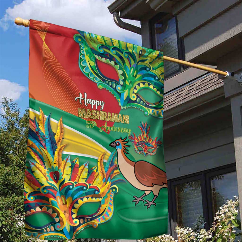 Guyana Republic Day Garden Flag Happy Mashramani 55th Anniversary