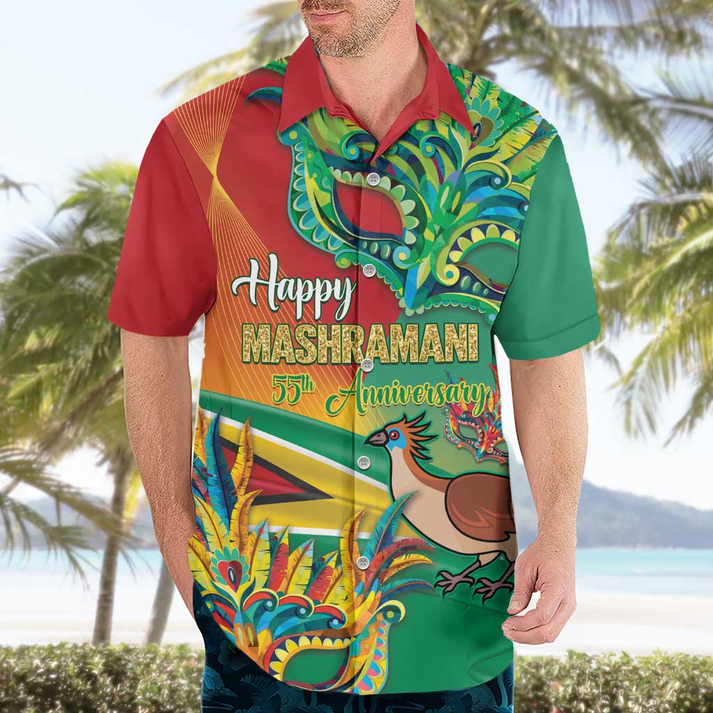 Guyana Republic Day Hawaiian Shirt Happy Mashramani 55th Anniversary