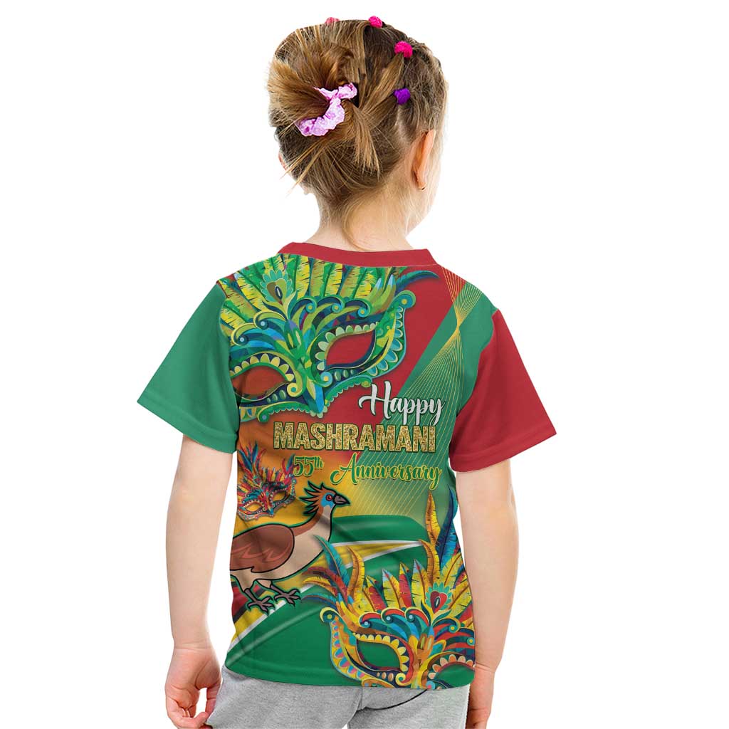 Guyana Republic Day Kid T Shirt Happy Mashramani 55th Anniversary