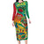 Guyana Republic Day Long Sleeve Bodycon Dress Happy Mashramani 55th Anniversary