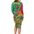 Guyana Republic Day Long Sleeve Bodycon Dress Happy Mashramani 55th Anniversary