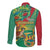 Guyana Republic Day Long Sleeve Button Shirt Happy Mashramani 55th Anniversary