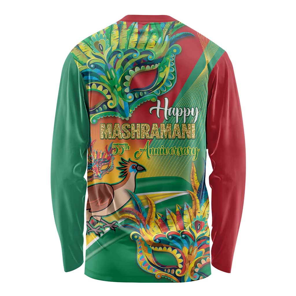 Guyana Republic Day Long Sleeve Shirt Happy Mashramani 55th Anniversary