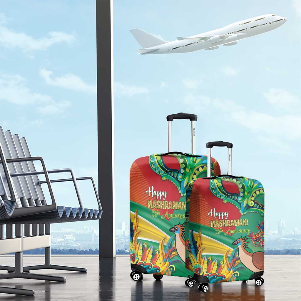 Guyana Republic Day Luggage Cover Happy Mashramani 55th Anniversary