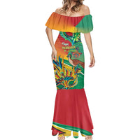 Guyana Republic Day Mermaid Dress Happy Mashramani 55th Anniversary