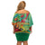 Guyana Republic Day Off Shoulder Short Dress Happy Mashramani 55th Anniversary